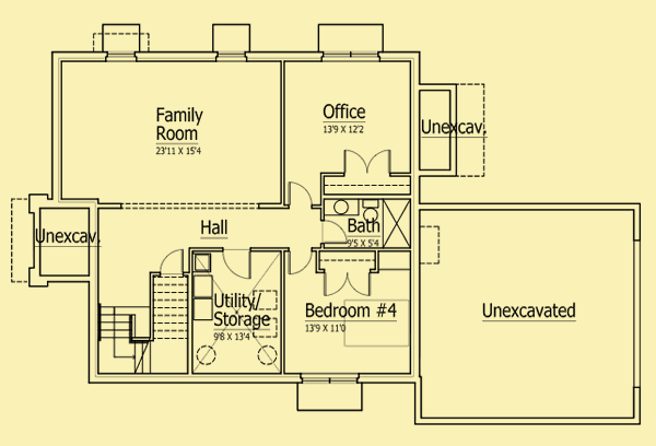 Lower Level Floor Plans For Urban Cottage