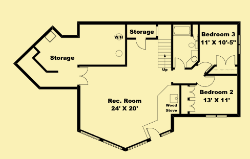 Lower Level Floor Plans For Woody's Creek