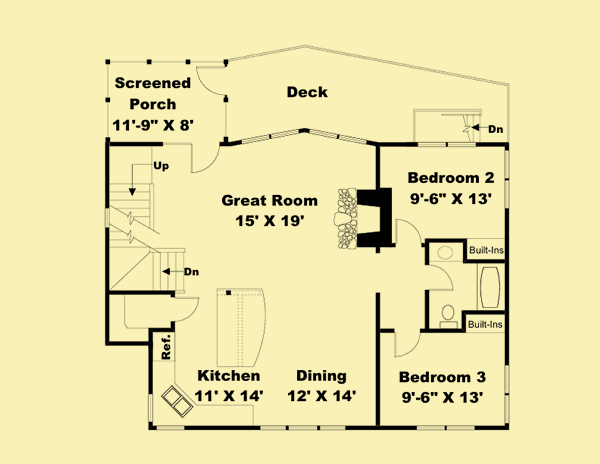 Main Level Floor Plans For Andy's Point