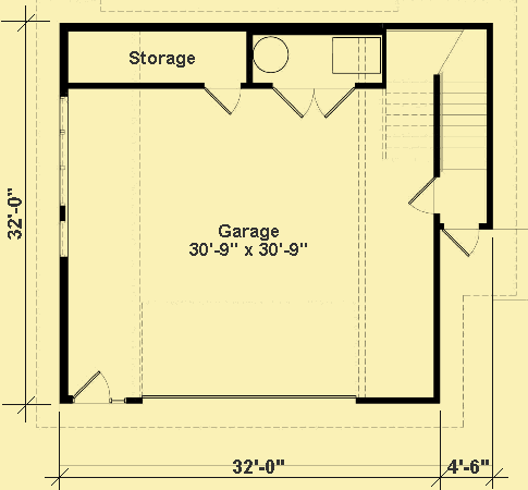 Main Level Floor Plans For Apartment Garage