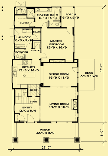 4 Bedroom Craftsman House Plans