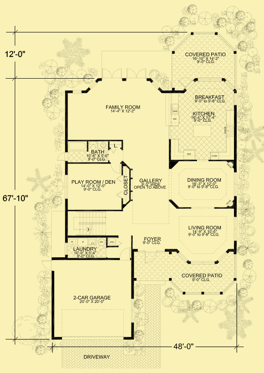 Main Level Floor Plans For Balmy Weather