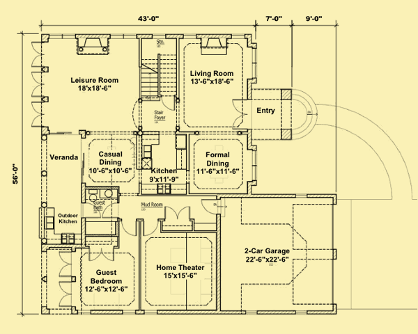 Main Level Floor Plans For Cape Coral