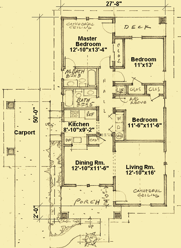 Main Level Floor Plans For City Bungalow 2