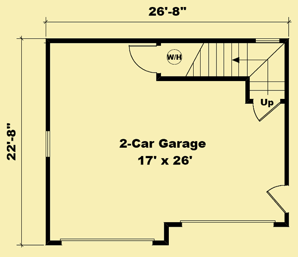 Main Level Floor Plans For Coastal Home Garage
