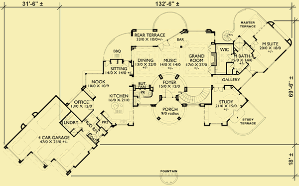 Main Level Floor Plans For Contemporary Luxury