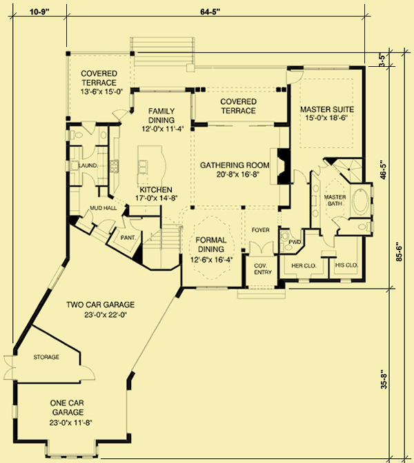 Main Level Floor Plans For Country Luxury