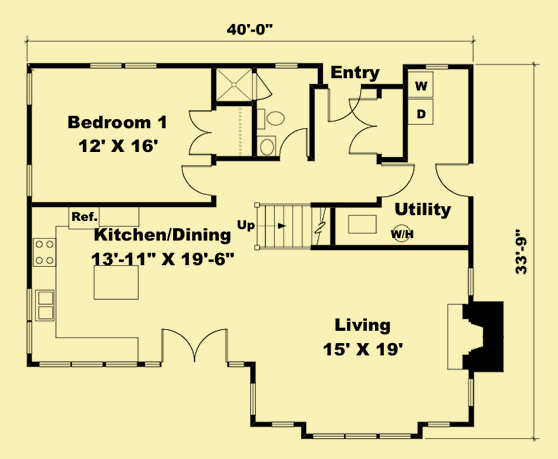 Main Level Floor Plans For Crystal's Craftsman