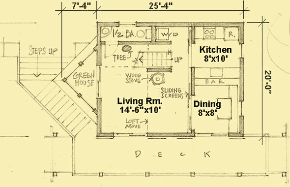 Main Level Floor Plans For Eco Cottage