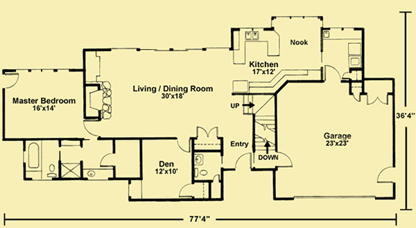 Main Level Floor Plans For Edgewater