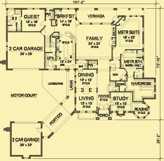 Main Level Floor Plans For European Luxury Living