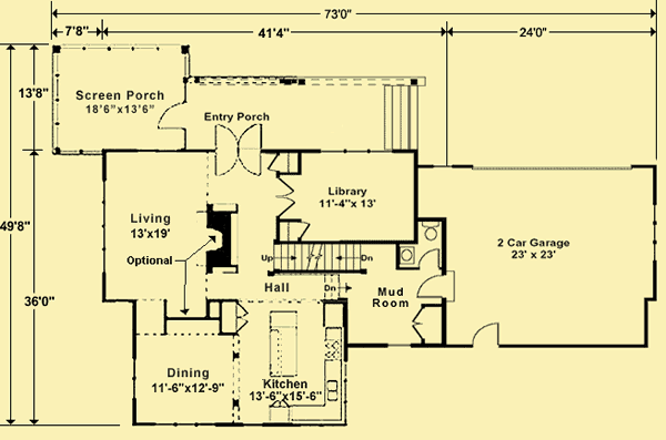 Main Level Floor Plans For Field of Dreams 2