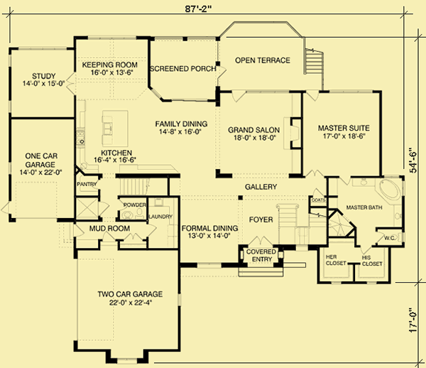 Main Level Floor Plans For French Country Home