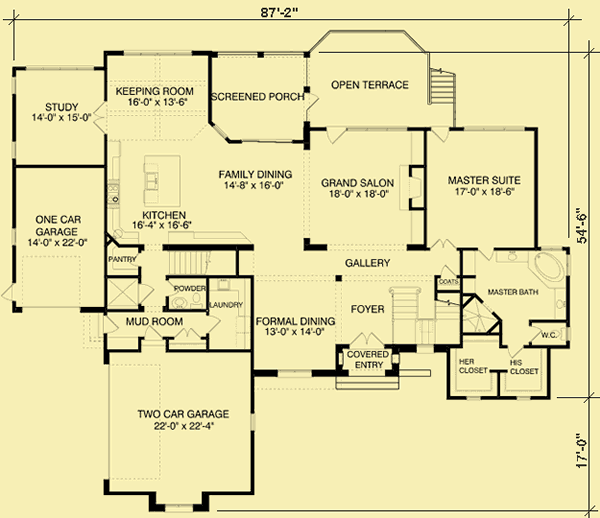 french mansion floor plans