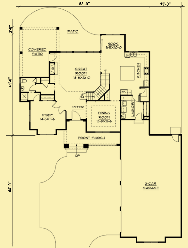 Main Level Floor Plans For French Country Style