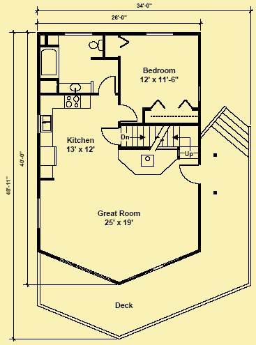 Main Level Floor Plans For Glover's Lake