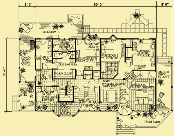 Main Level Floor Plans For Great Light & Views
