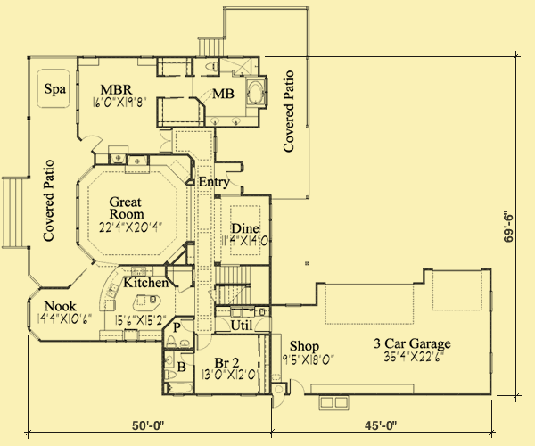 Main Level Floor Plans For Great Rear Views