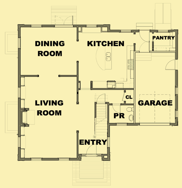 Main Level Floor Plans For Greek Revival 4 Bedroom