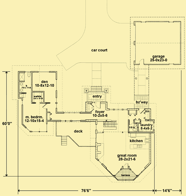 Main Level Floor Plans For Hilltop View