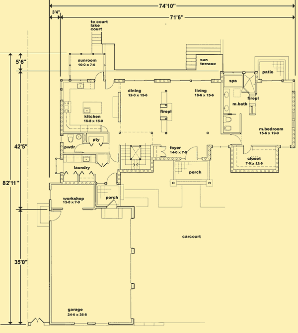 Main Level Floor Plans For Lakeview Court