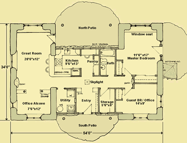 Main Level Floor Plans For Los Arcos