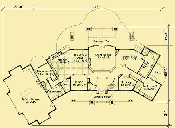 Main Level Floor Plans For Luxury Living 2