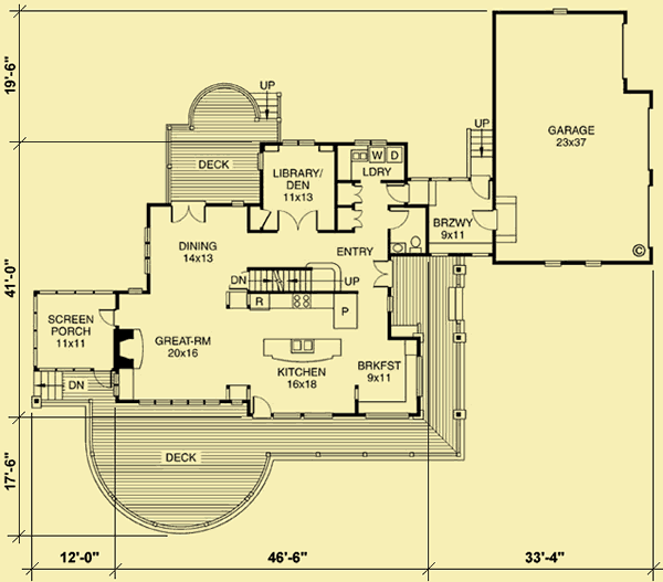 Main Level Floor Plans For Maple Forest