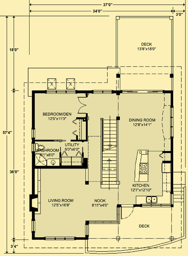 Main Level Floor Plans For Moberley