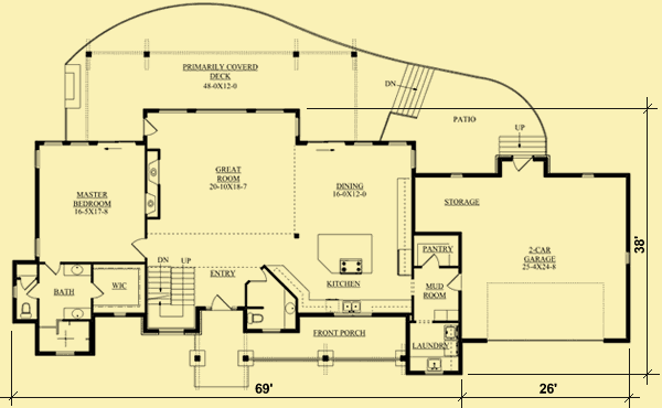 Main Level Floor Plans For Mountain View