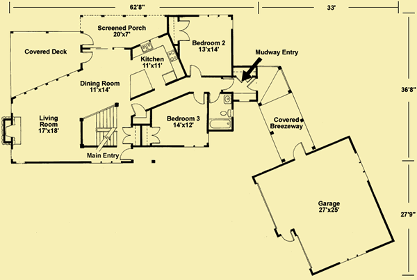 Main Level Floor Plans For Mountain Woods