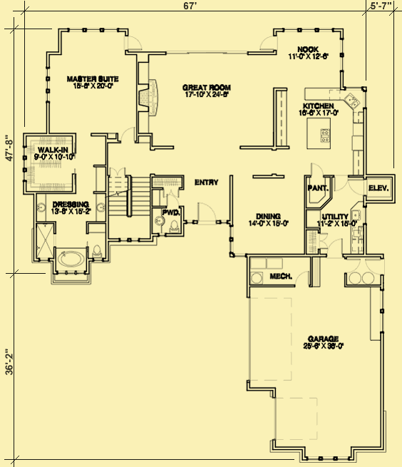 Main Level Floor Plans For On A Clear Day