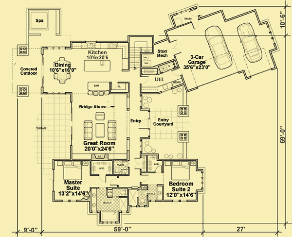 Main Level Floor Plans For Pine Meadow