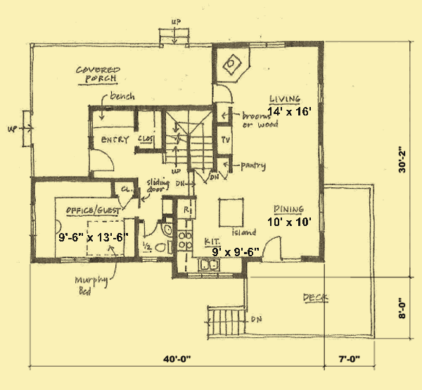 Main Level Floor Plans For Quaint Escape