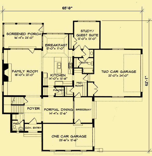 Main Level Floor Plans For Seaside