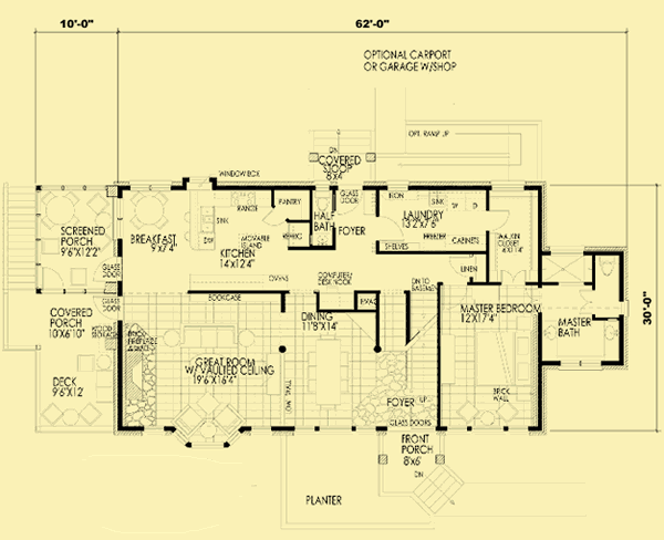 Main Level Floor Plans For SIPs Solar Home