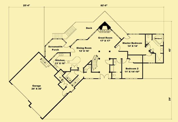 Main Level Floor Plans For Snowmass Lodge