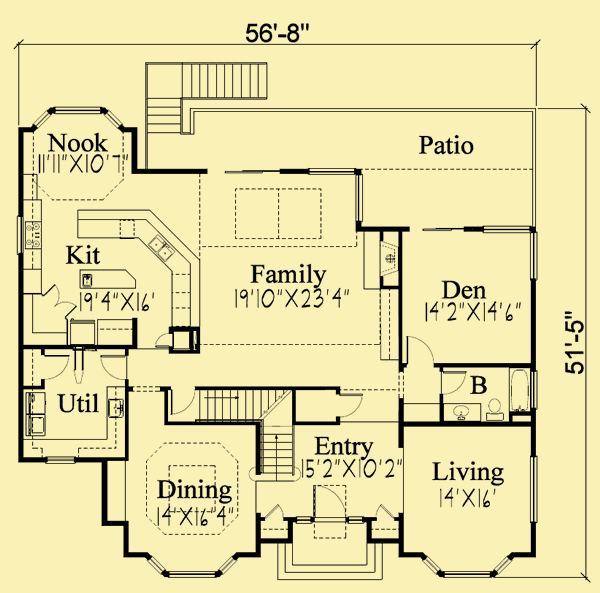 Main Level Floor Plans For Soaring Family Room