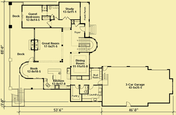 Main Level Floor Plans For Stairwell Tower