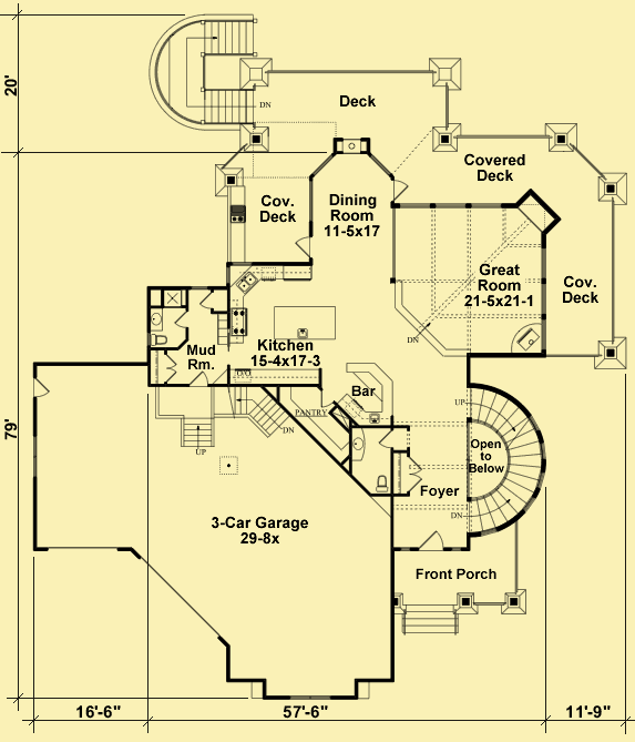 Main Level Floor Plans For Summit Views 2