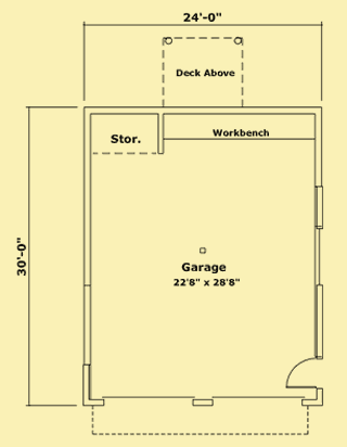 Main Level Floor Plans For Sun Gable Garage