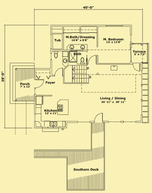 Main Level Floor Plans For Sun Gable