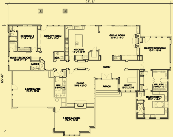 Main Level Floor Plans For Sunriver