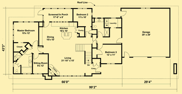 Main Level Floor Plans For Taquaka Road