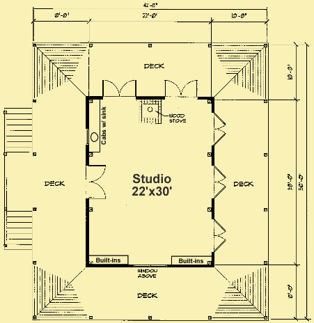 Main Level Floor Plans For Timber Cabin
