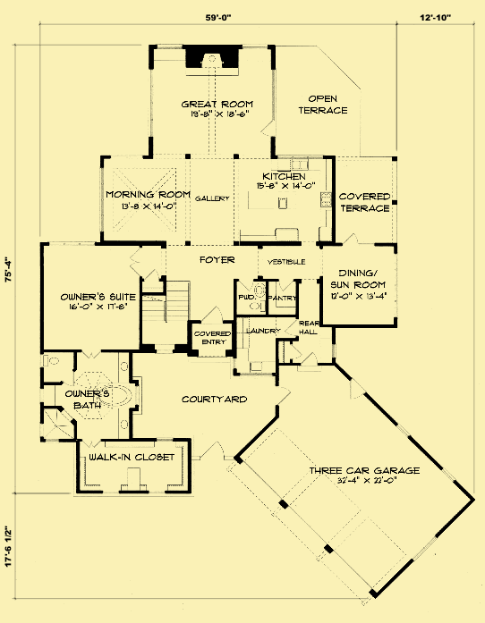 Main Level Floor Plans For Timeless Classic