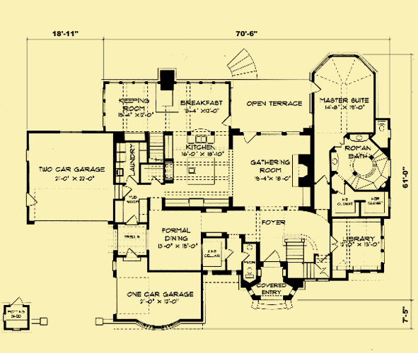 Main Level Floor Plans For Traditional Splendor