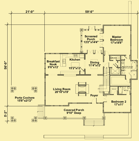 Main Level Floor Plans For Unique Southern Style