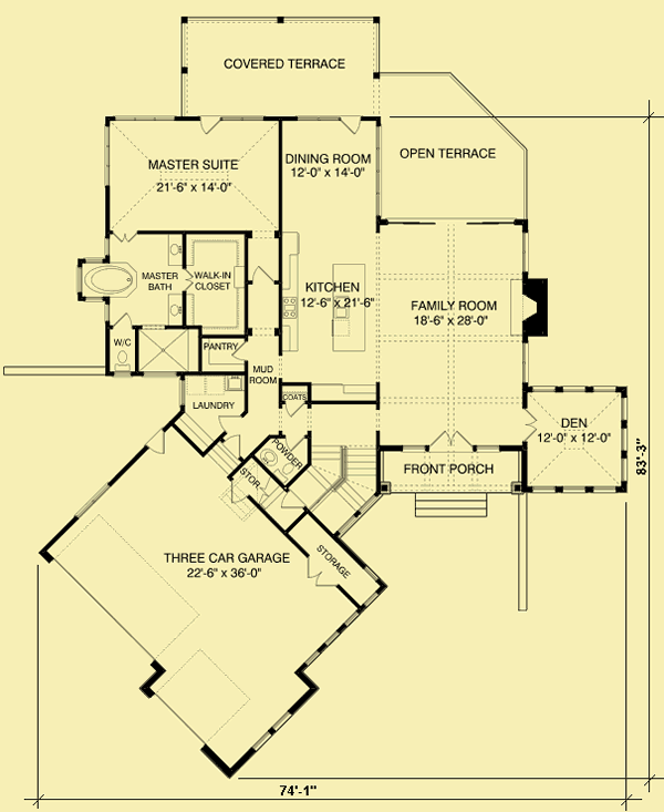 Main Level Floor Plans For Unique Style With Views