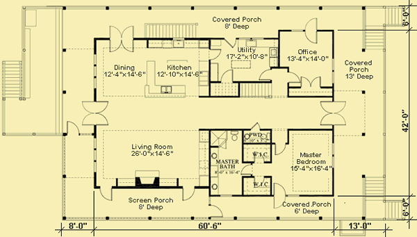 Main Level Floor Plans For Waterfront Retreat